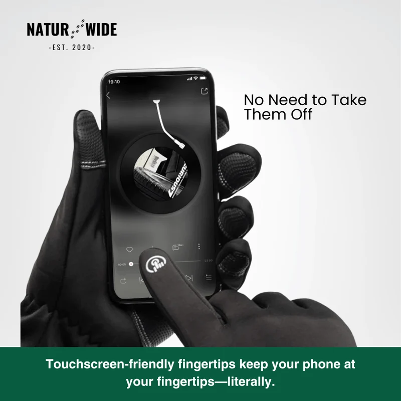 Naturwide Winter Gloves – Waterproof, Windproof & Touchscreen-Compatible