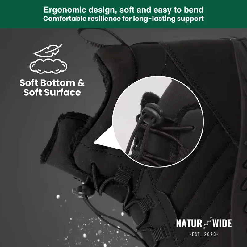 Winter Snow Boots – Warm, Fur-Lined Barefoot Shoes for Men & Women