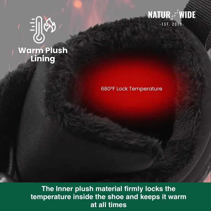 Winter Snow Boots – Warm, Fur-Lined Barefoot Shoes for Men & Women