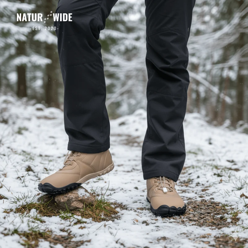 Winter Snow Boots – Warm, Fur-Lined Barefoot Shoes for Men & Women