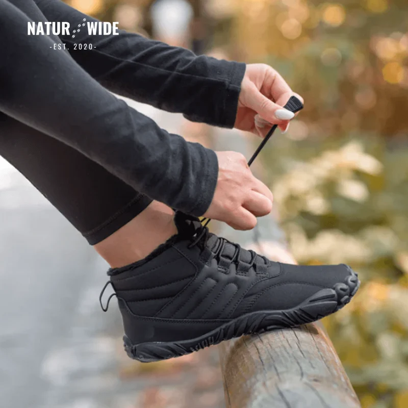 Winter Snow Boots – Warm, Fur-Lined Barefoot Shoes for Men & Women