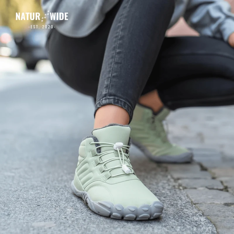 Winter Snow Boots – Warm, Fur-Lined Barefoot Shoes for Men & Women