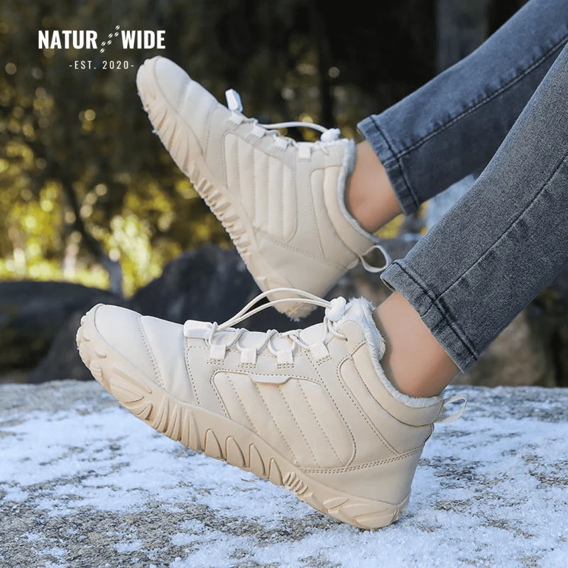 Winter Snow Boots – Warm, Fur-Lined Barefoot Shoes for Men & Women