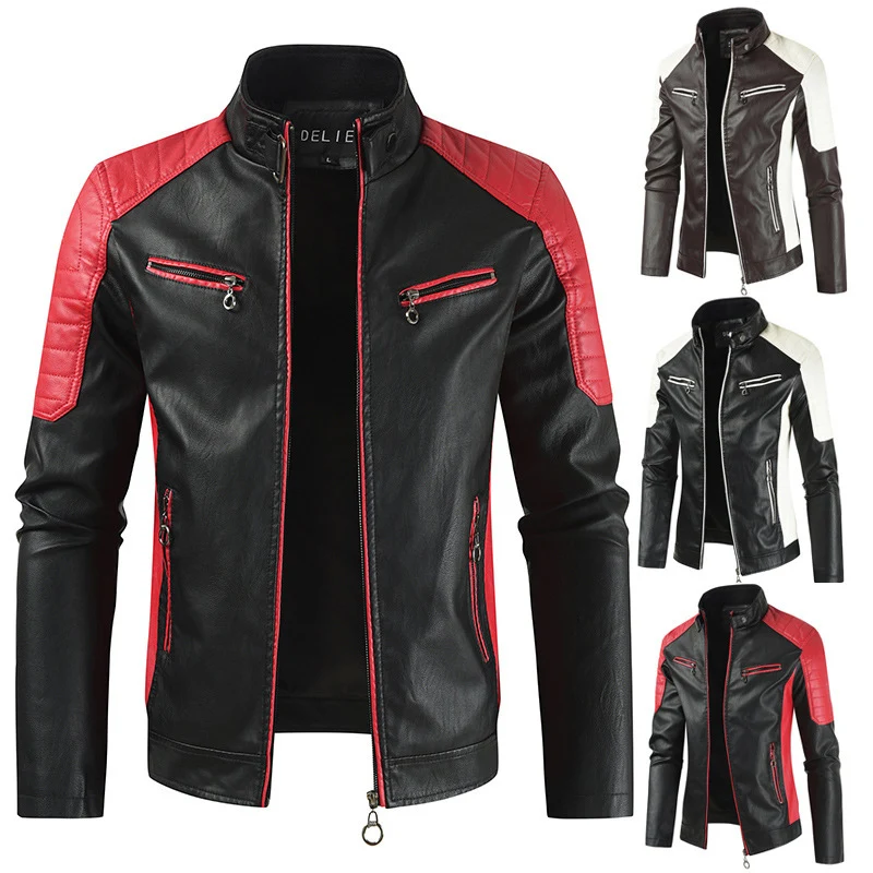 Herren Freizeit Lederjacke Drune