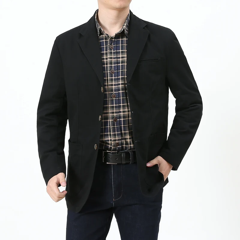 Herren Eleganter und bequemer Baumwollblazer Drune