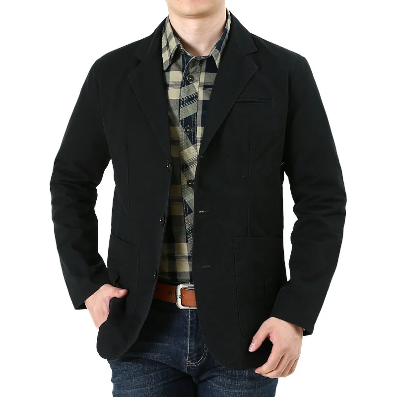 Herren Eleganter Leinenblazer Drune