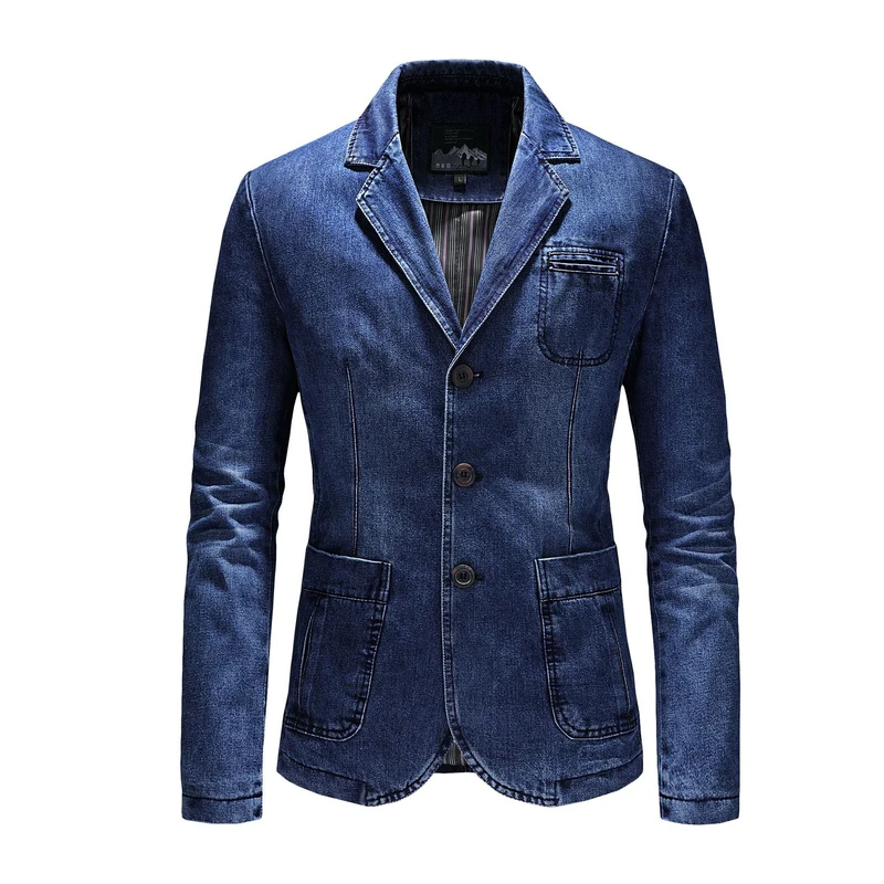 Herren Eleganter Jeansblazer Drune