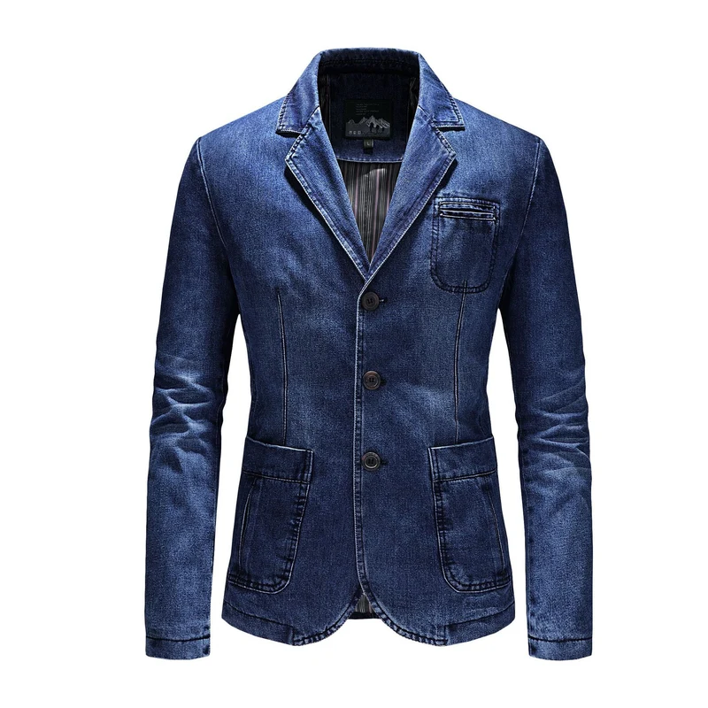 Herren Eleganter Denim Blazer Drune 1788417742