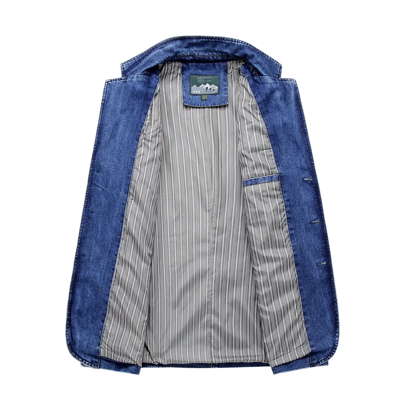 Herren Eleganter Denim Blazer Drune 1788417742