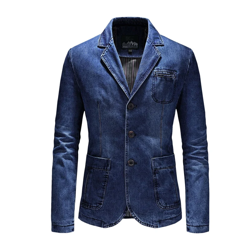 Herren Eleganter Denim Blazer Drune 1788417742