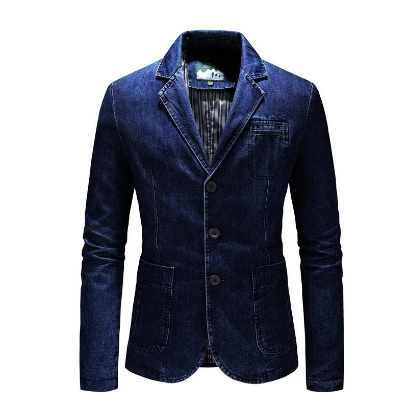 Herren Eleganter Denim Blazer Drune 1788417742