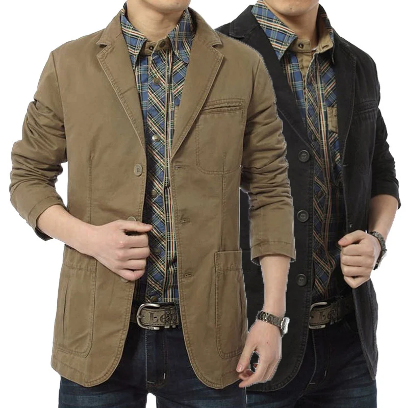 Herren eleganter Blazer mit praktischen Taschen Drune