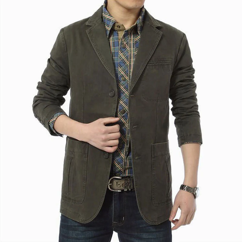 Herren eleganter Blazer mit praktischen Taschen Drune