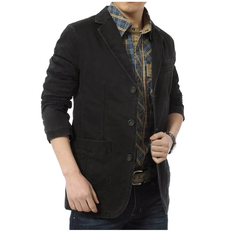 Herren eleganter Blazer mit praktischen Taschen Drune