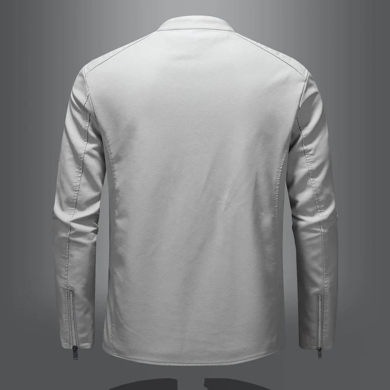 Herren Elegante und komfortable Lederjacke Drune