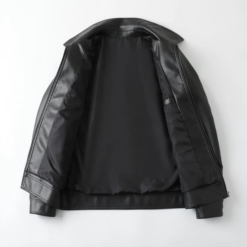 Herren Elegante Lederjacke Drune