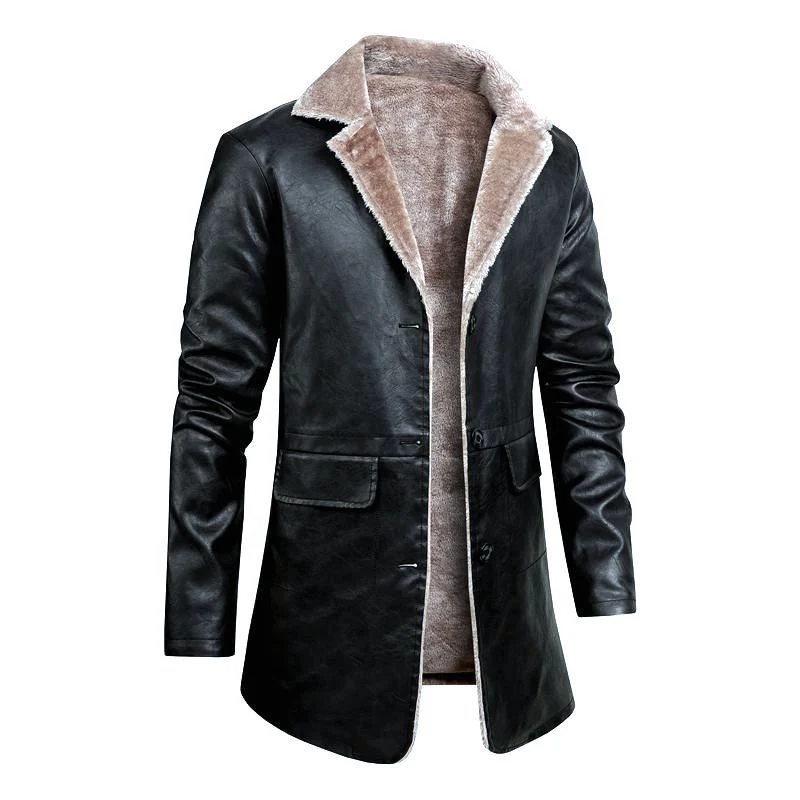 Herren Edle Lammlederjacke mit weichem Innenfutter Drune