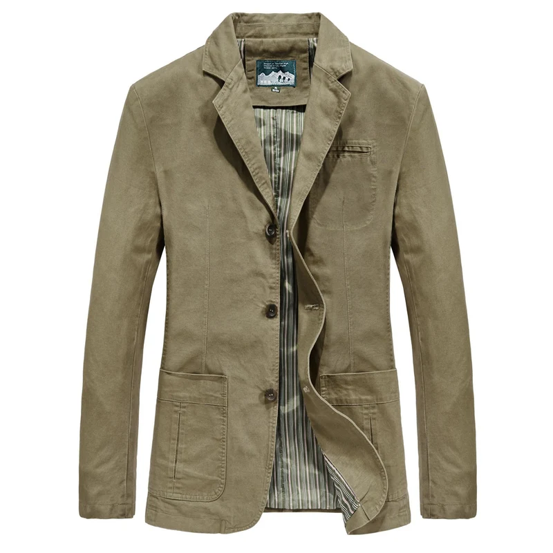 Herren Casual Baumwollblazer Drune