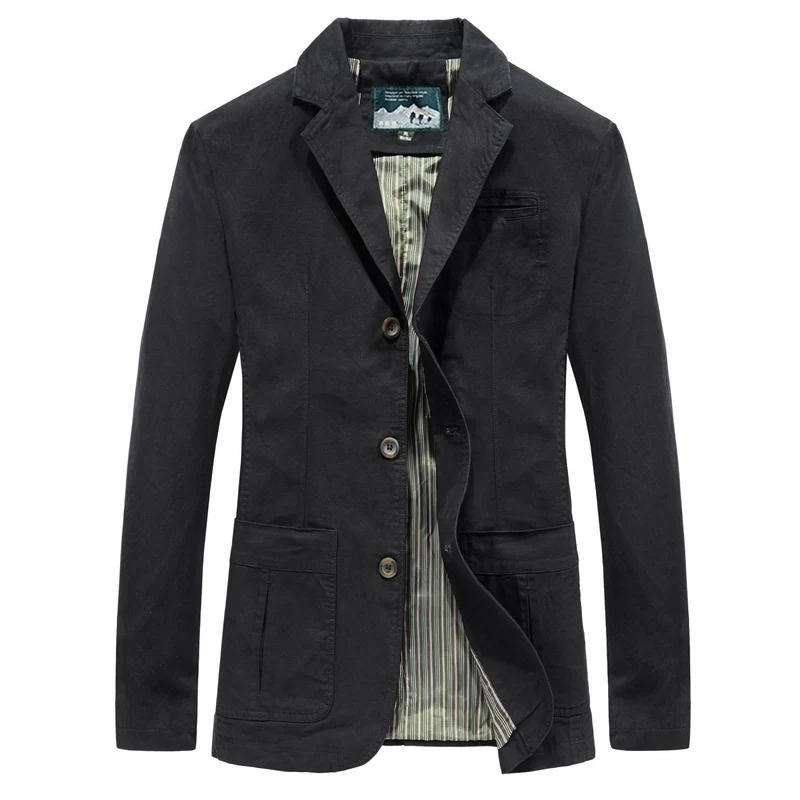 Herren Casual Baumwollblazer Drune