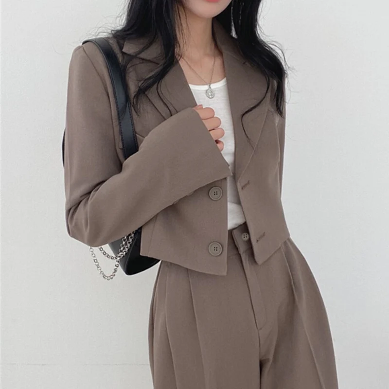 Damen Weit geschnittene Hochtaillierte Hose Drune