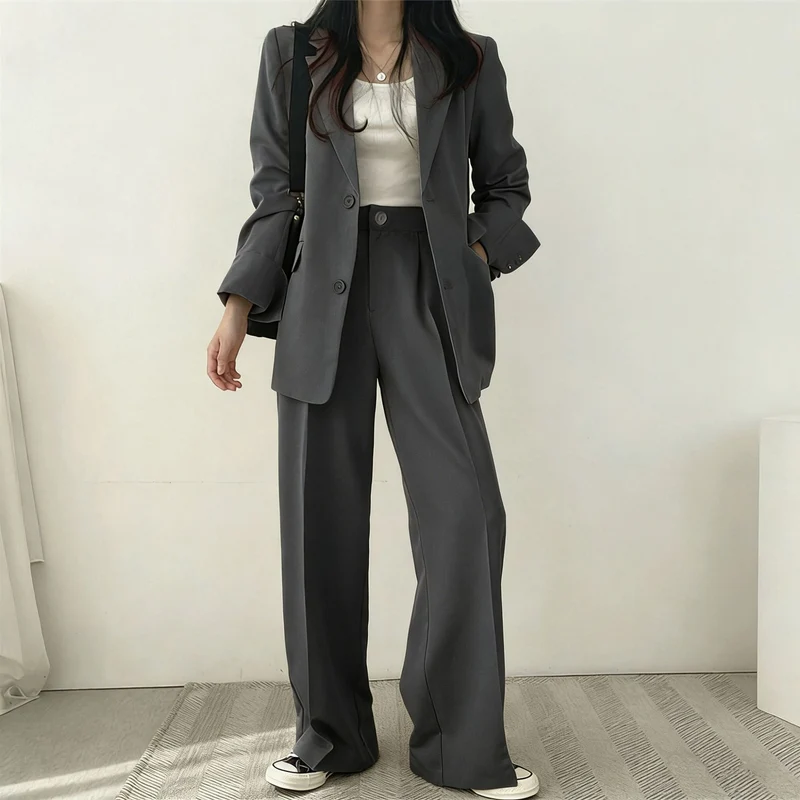 Damen Stilvolles Blazer-Set Drune