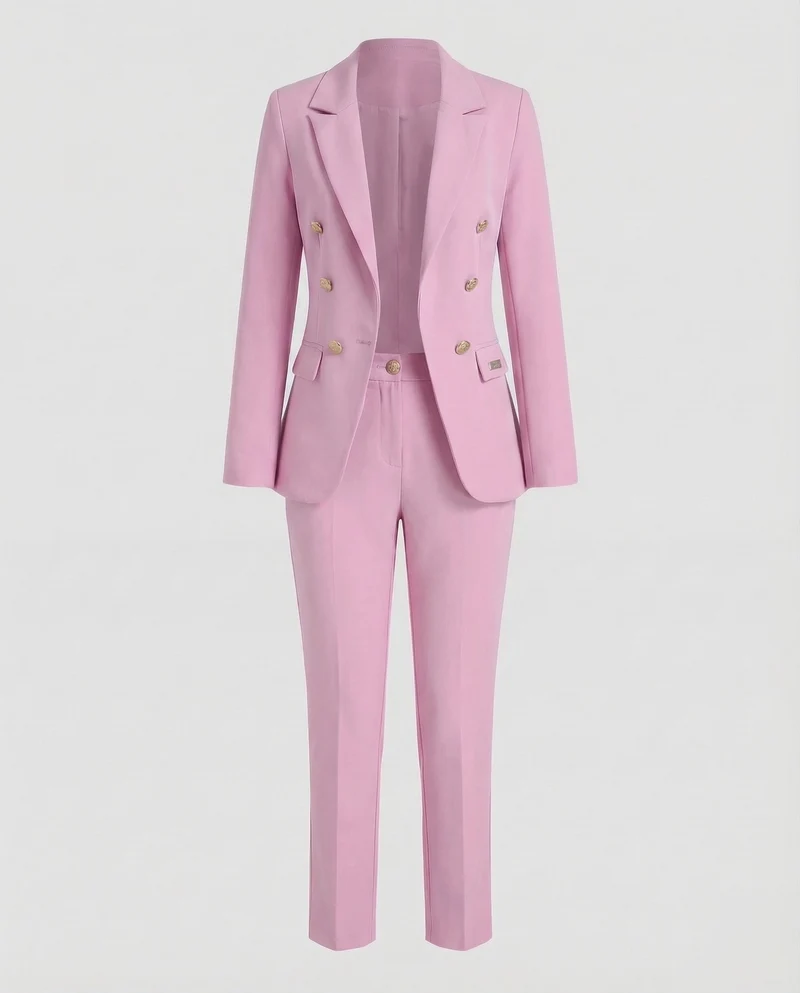 Damen Hosenanzug mit zweireihigem Blazer