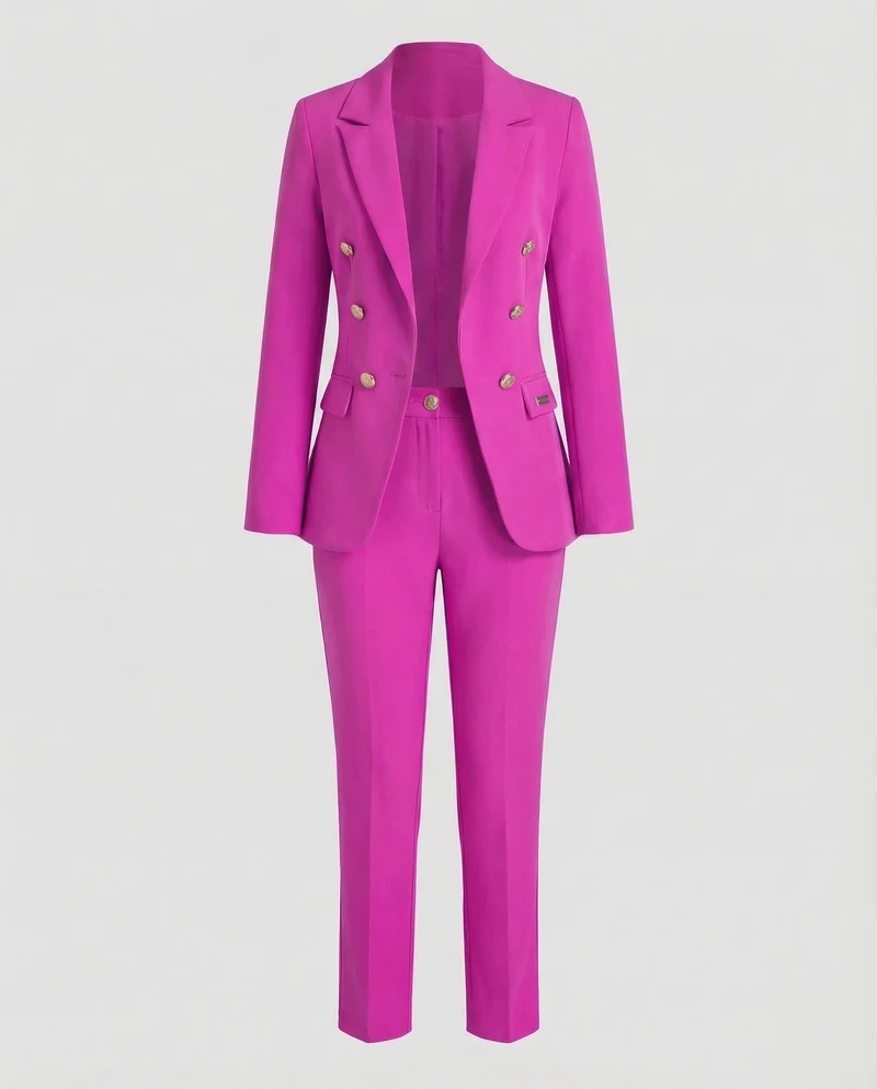 Damen Hosenanzug mit zweireihigem Blazer