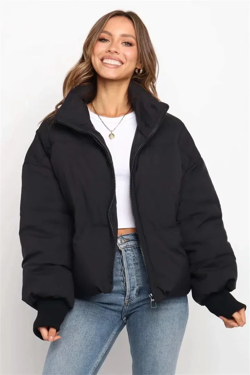 Drune | Stylische Pufferjacke Mit Reißverschluss - Winter
