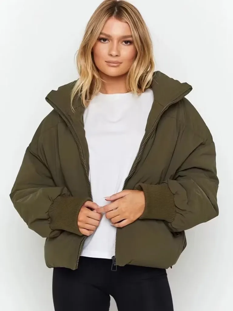 Drune | Stylische Pufferjacke Mit Reißverschluss - Winter