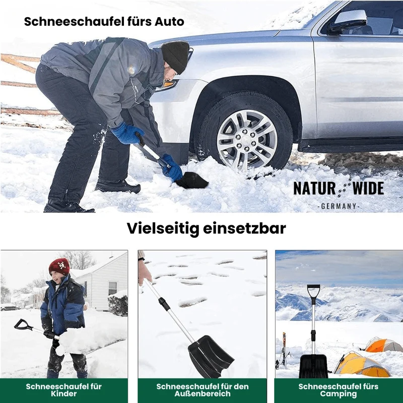 Ultraleichte Teleskop-Schneeschaufel