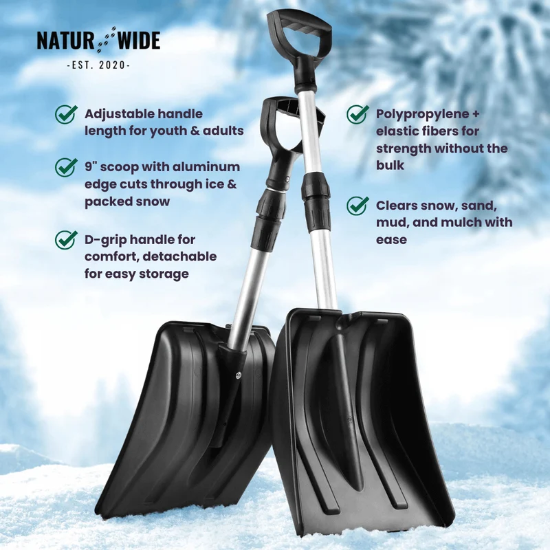 Ultraleichte Teleskop-Schneeschaufel
