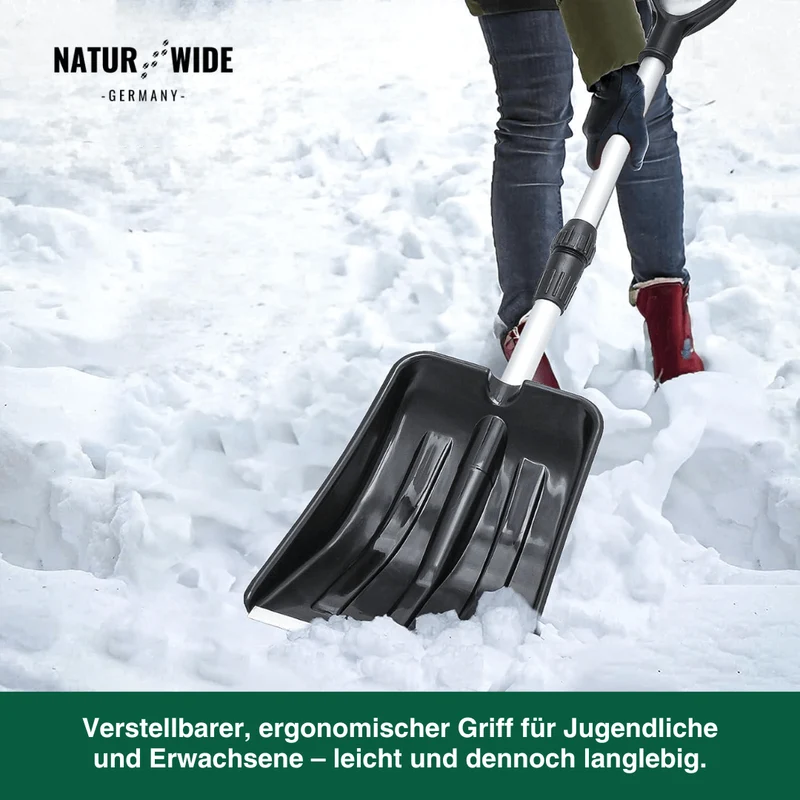 Ultraleichte Teleskop-Schneeschaufel