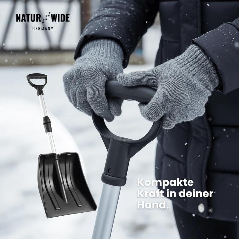 Ultraleichte Teleskop-Schneeschaufel