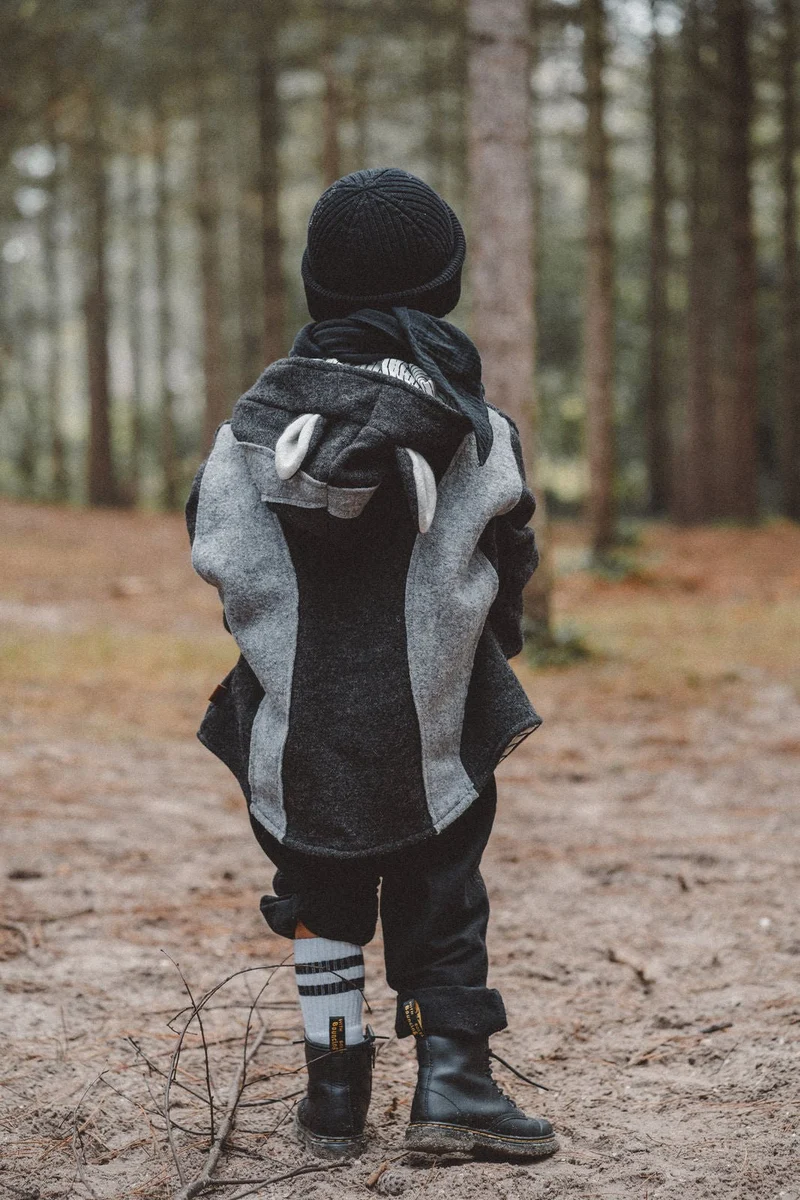 Wollwalkjacke Kinder - pfiffiger Dachs