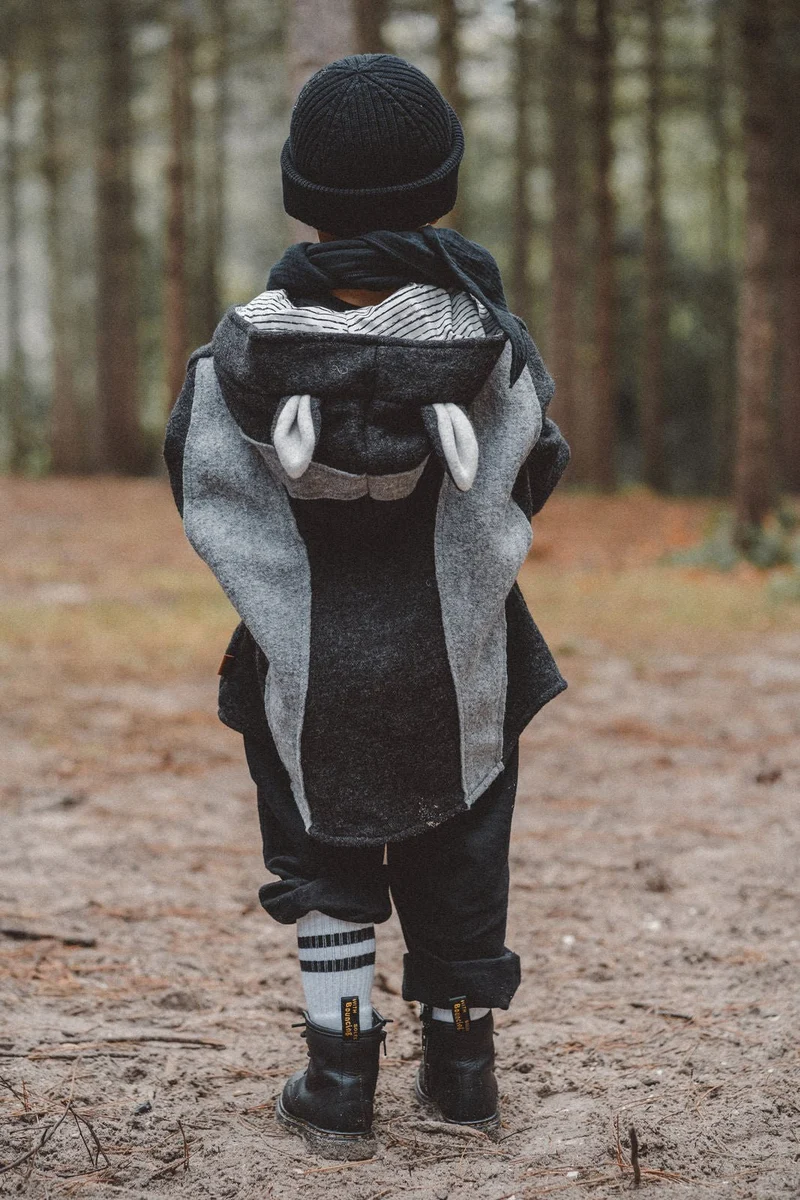 Wollwalkjacke Kinder - pfiffiger Dachs