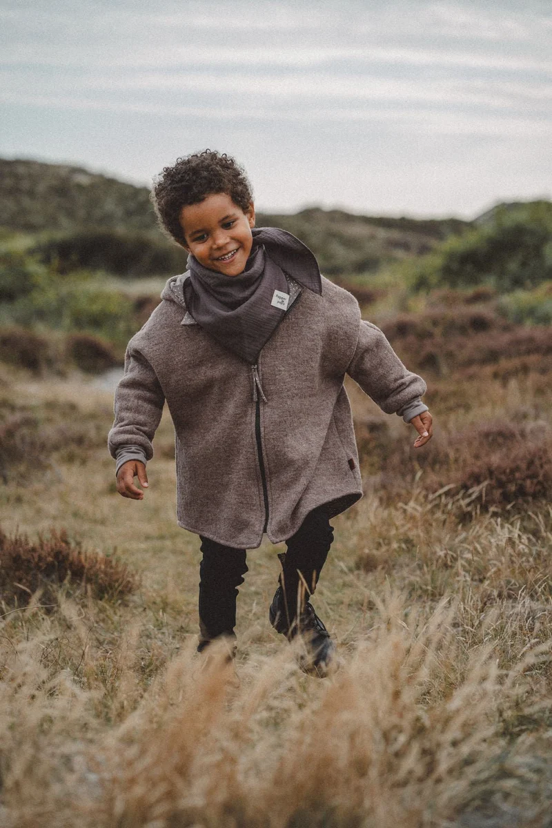 Wollwalkjacke Kinder - flinker Igel