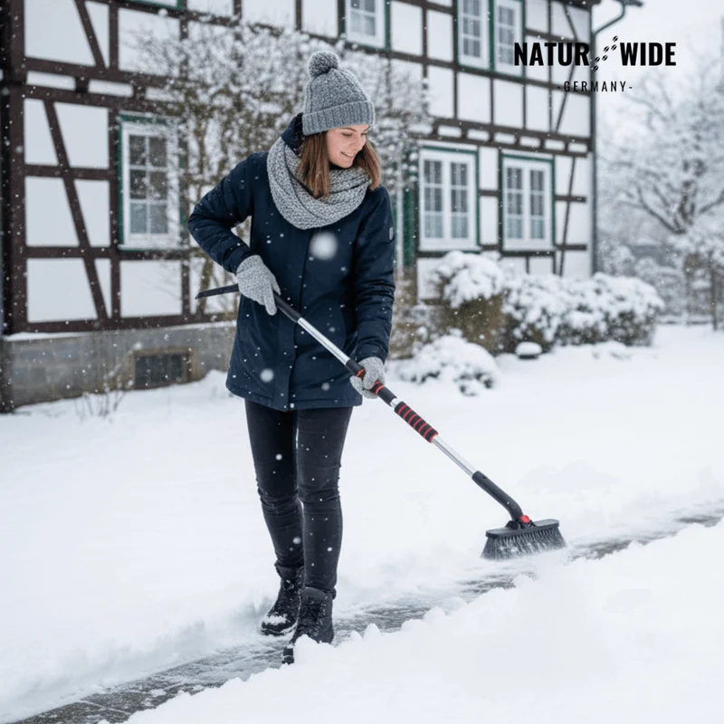 Teleskop Schneeschaufel & Eiskratzer – 2-in-1 Schneebürste