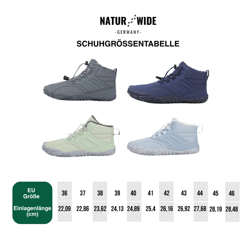 Winter Schnee Schuhe – Warme, gefütterte Barfuß-Schuhe für Männer & Frauen