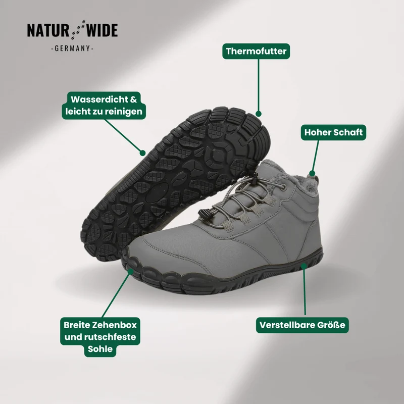 Winter Schnee Schuhe – Warme, gefütterte Barfuß-Schuhe für Männer & Frauen