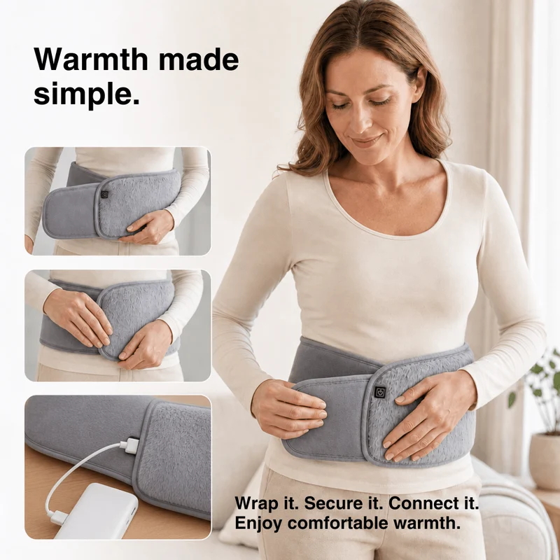 3-Level Electric Heating Pad – Waist Warmer & Portable Heat Belt