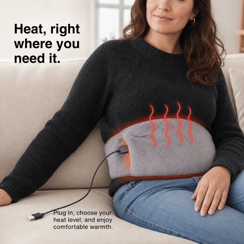 3-Level Electric Heating Pad – Waist Warmer & Portable Heat Belt