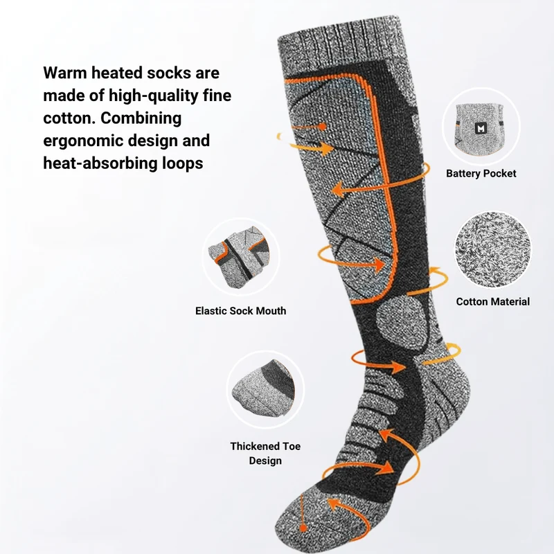 Heated Socks - Winter Sports & Outdoor Warmth