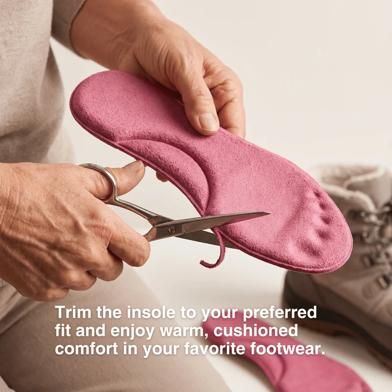 Winter Self-Heating Insoles – Memory Foam, Fur & Extra Warm Shoe Inserts