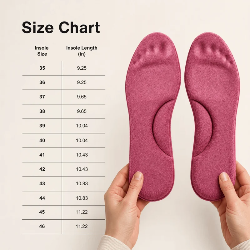 Winter Self-Heating Insoles – Memory Foam, Fur & Extra Warm Shoe Inserts