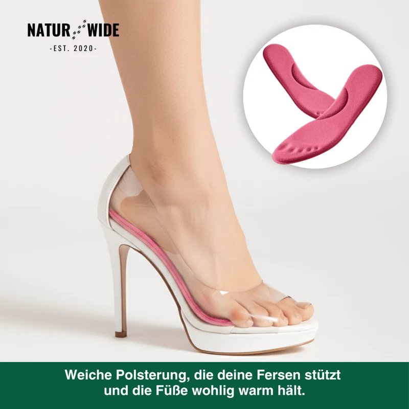 Winter Selbstheizende Thermo-Einlegesohlen – Memory Foam, Fell & extra warm