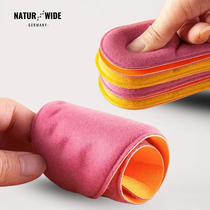 Winter Selbstheizende Thermo-Einlegesohlen – Memory Foam, Fell & extra warm