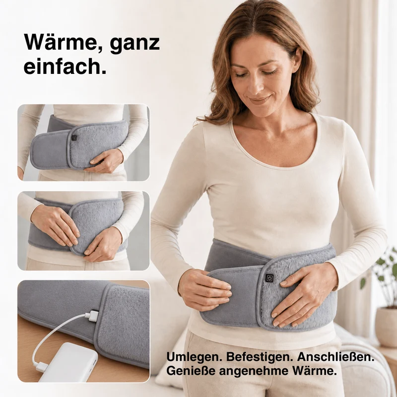 Elektrisches Heizgürtel 3 Stufen – Wärmegürtel für Frauen