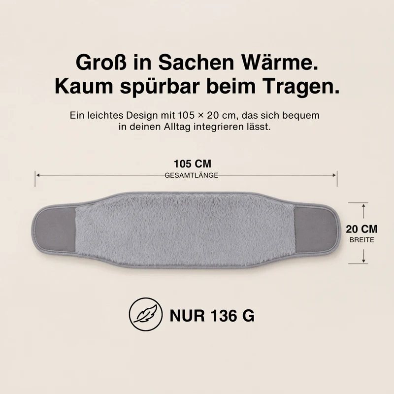 Elektrisches Heizgürtel 3 Stufen – Wärmegürtel für Frauen