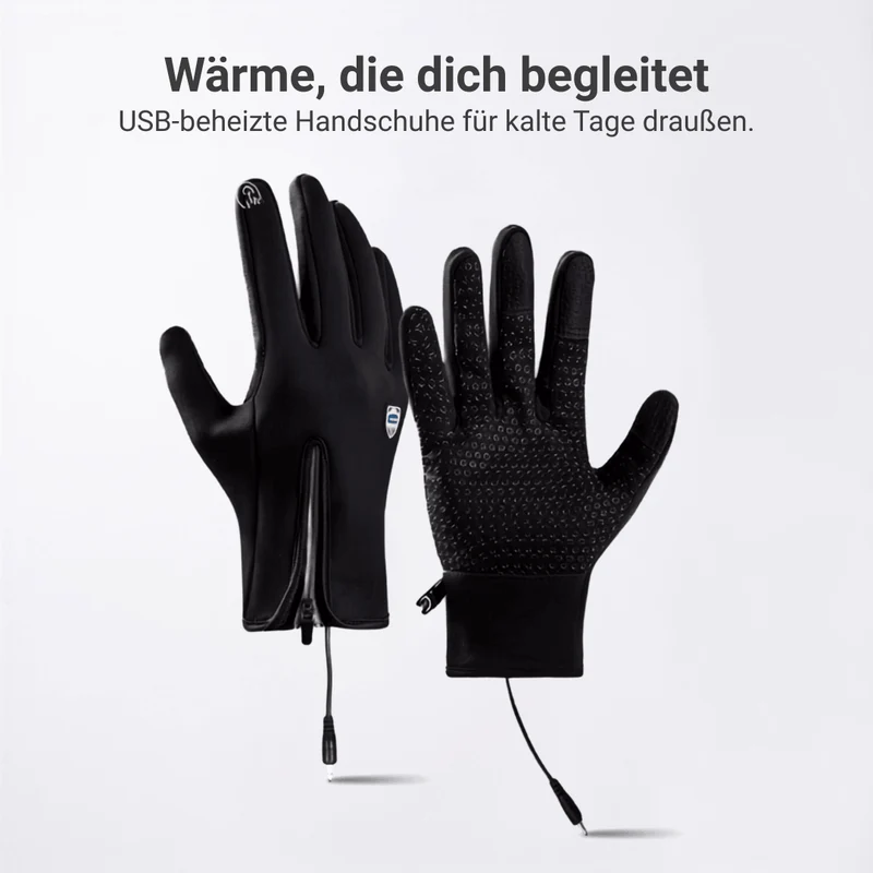 Beheizte Handschuhe (Powerbank-betrieben) – Wasserdicht & Winddicht