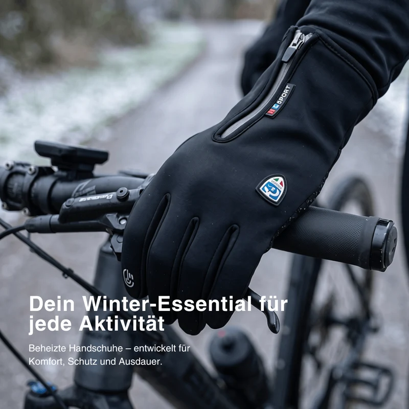 Beheizte Handschuhe (Powerbank-betrieben) – Wasserdicht & Winddicht